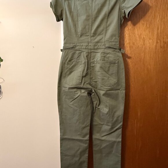 Good American Women's Fit For Success Green Utility Jumpsuit Size SMALL-NWT - Picture 6 of 8